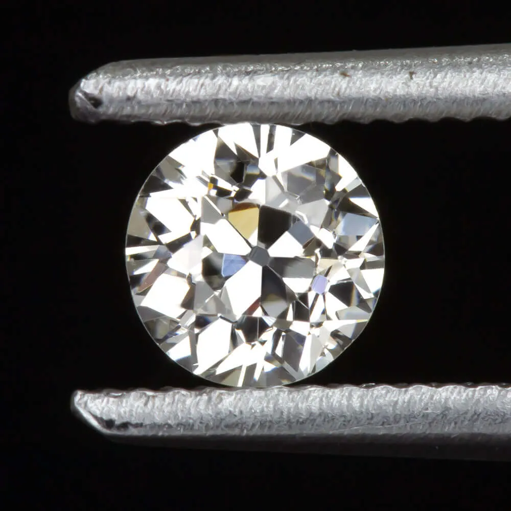 0.74ct CERTIFIED J VS2 OLD EUROPEAN CUT DIAMOND LOOSE VINTAGE NATURAL 3/4 CARAT