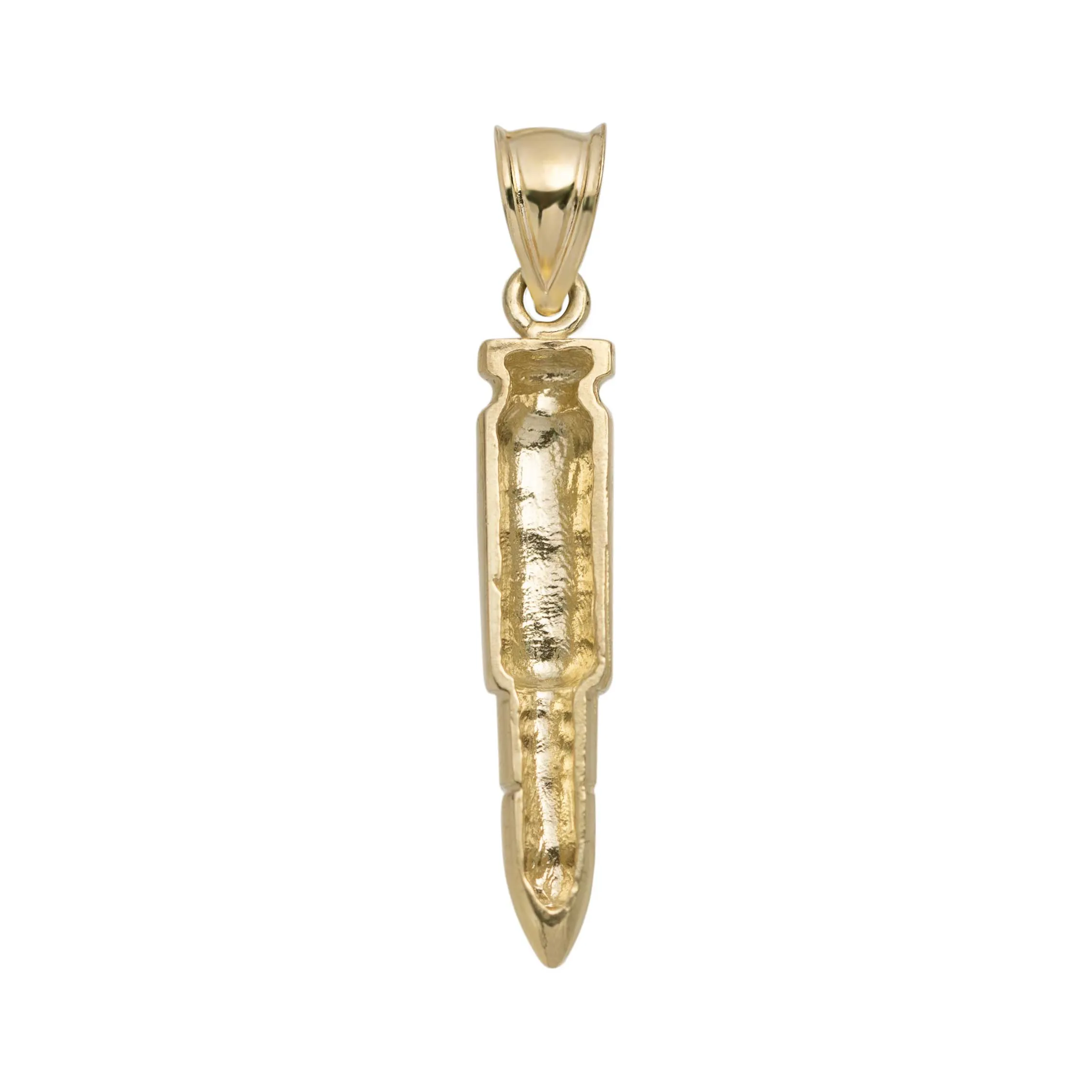 1 3/8" Magnum Bullet Pendant 10K Yellow Gold
