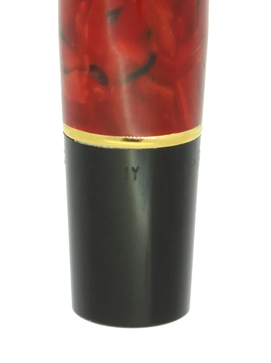 1996 PARKER DUOFOLD JASPER RED ROLLERBALL PEN MINT NEW IN BOX MADE IN UK