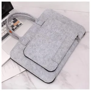 44cm Felt Laptop Bag Green