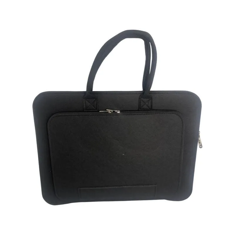 44cm Felt Laptop Bag Green