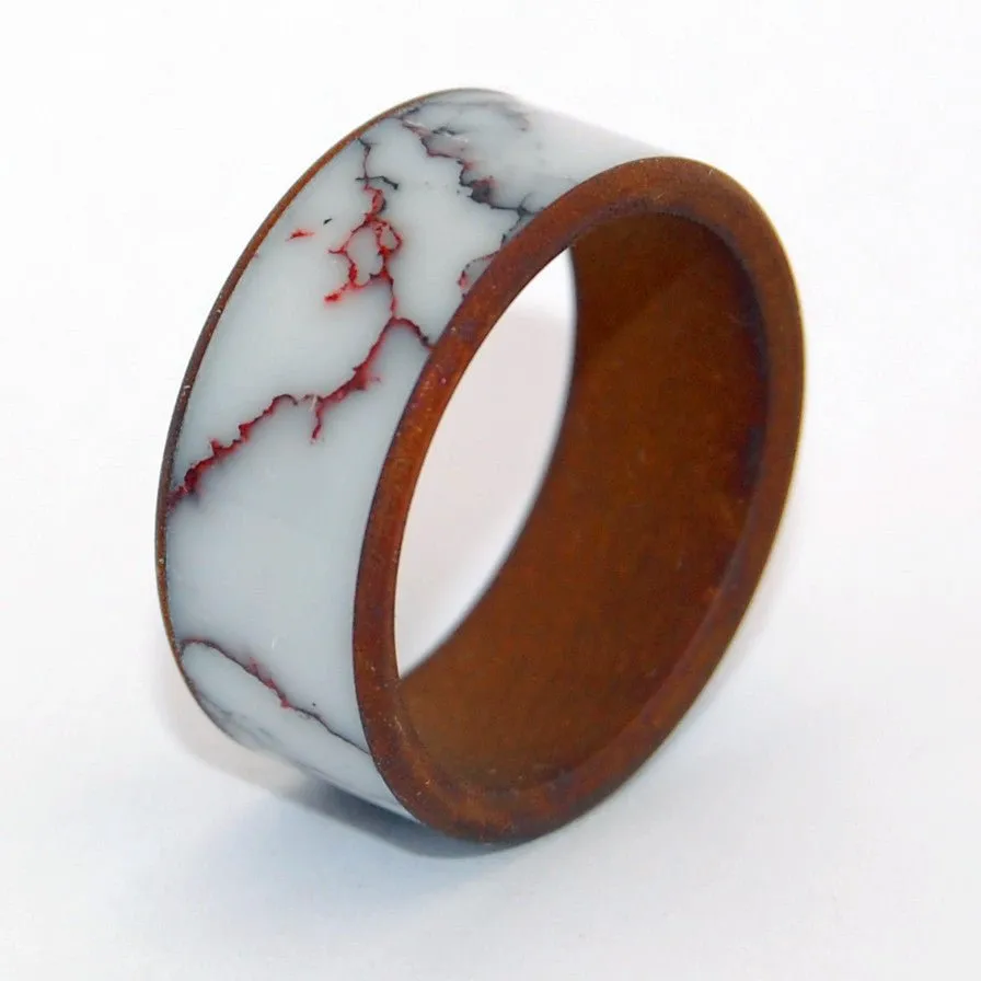 Across The Wild Horse Plains | Men's Wild Horse Jasper Stone & Titanium Wedding Ring