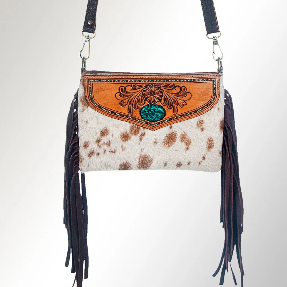 ADBGZ204 American Darling Hand Tooled Hair On Genuine Leather Women Bag Western Handbag Purse