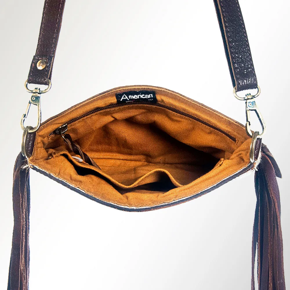 ADBGZ204 American Darling Hand Tooled Hair On Genuine Leather Women Bag Western Handbag Purse
