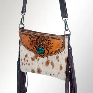 ADBGZ204 American Darling Hand Tooled Hair On Genuine Leather Women Bag Western Handbag Purse