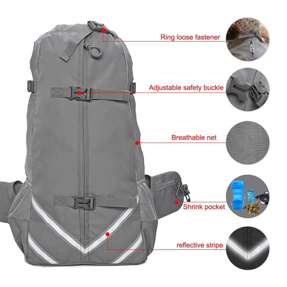 Adjustable Reflective Carrier Bag For Dogs - Outdoor Travel Backpack