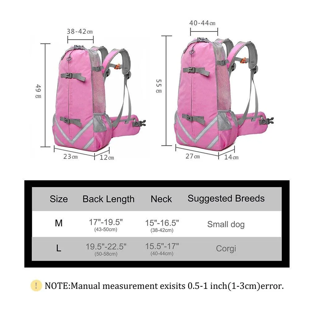 Adjustable Reflective Carrier Bag For Dogs - Outdoor Travel Backpack