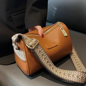 Adjustable Strap Stylish Barrel Bag