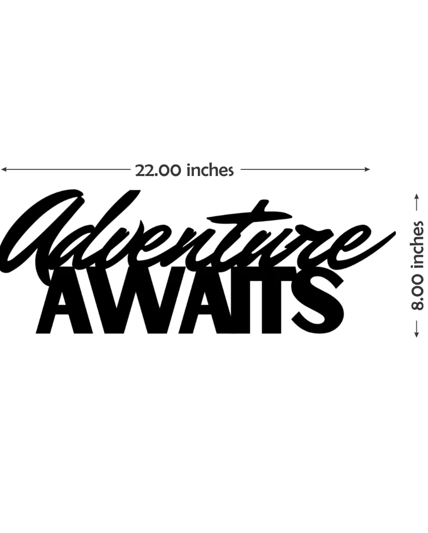 Adventure Awaits Iron Wall Hanging Décor