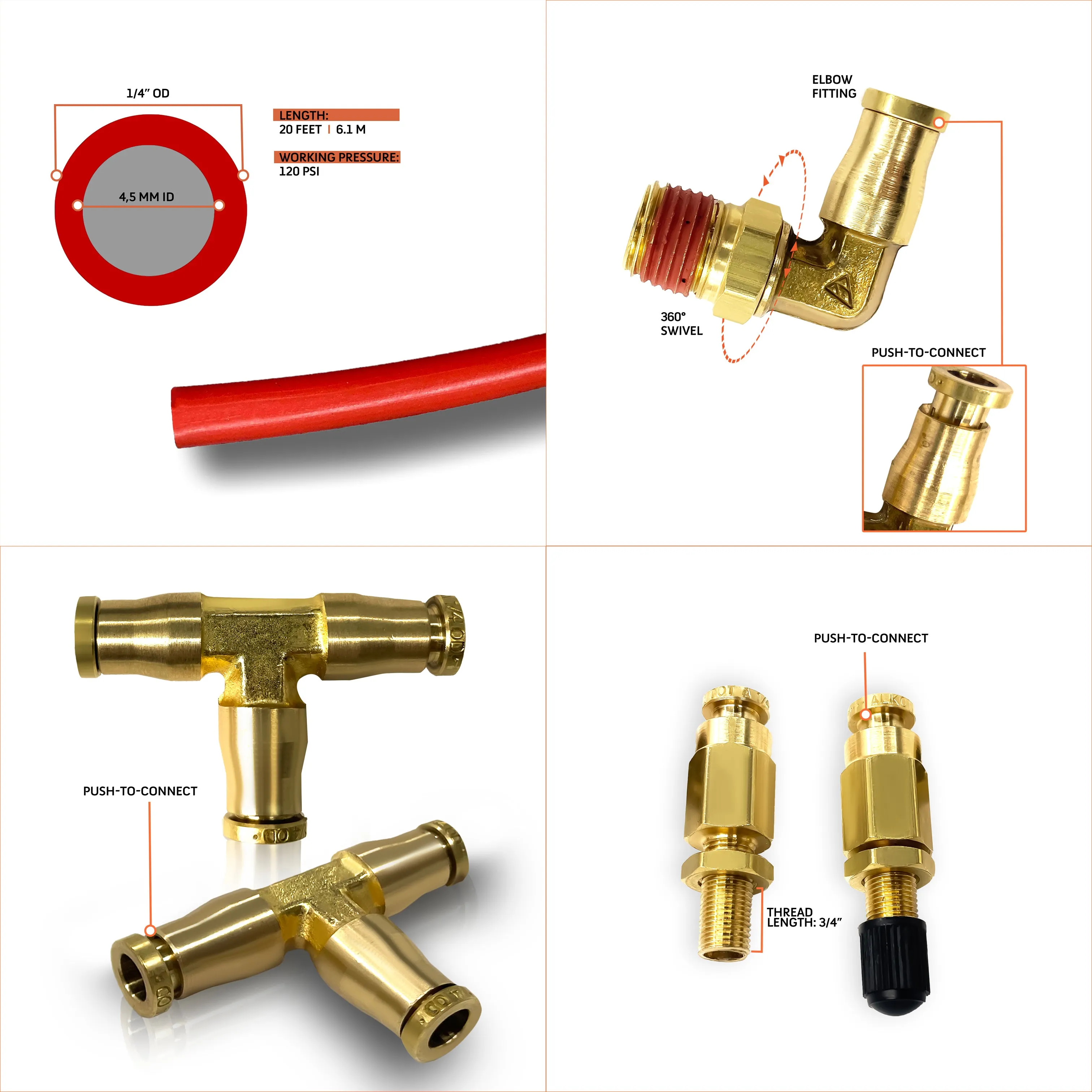 Air Spring with Air Line Kit (Replaces Firestone 6397)