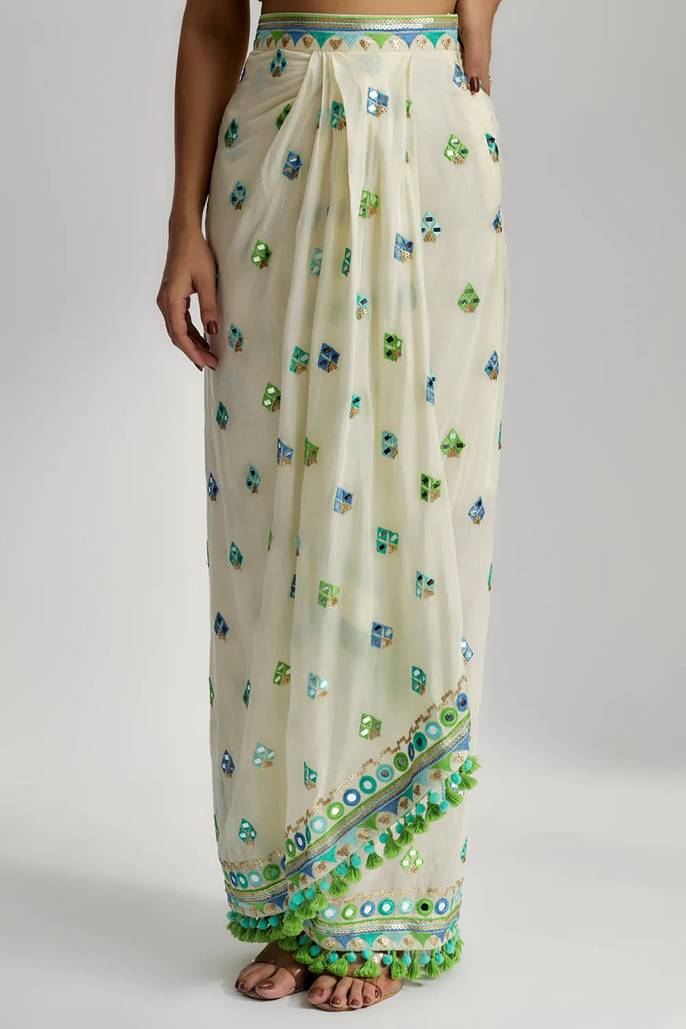 Amina Drape Skirt Set