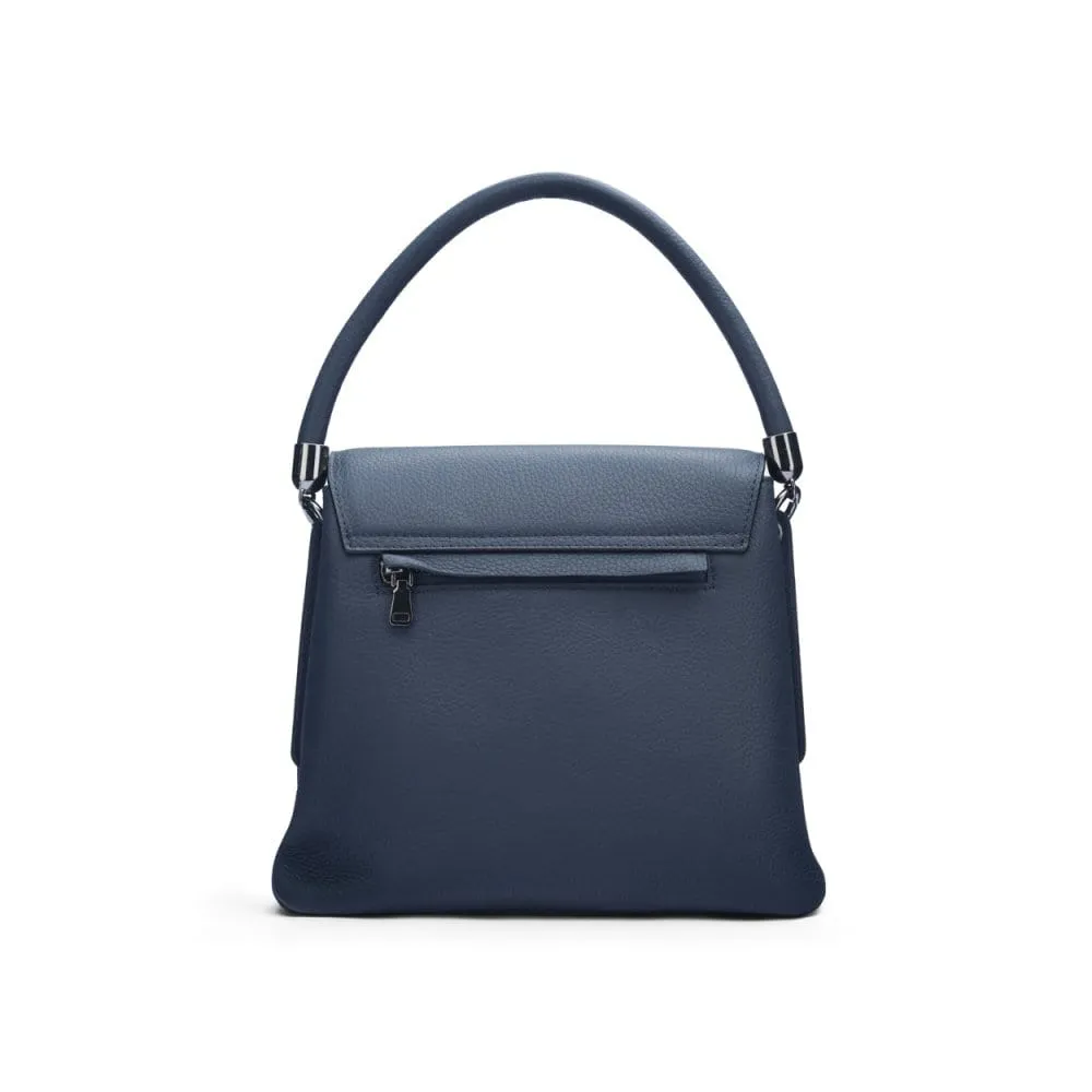 Amy Flap Over Handbag - Navy