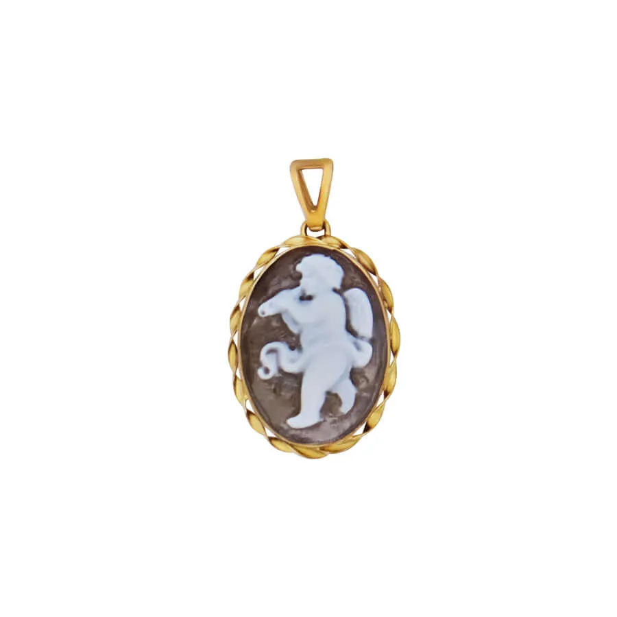 ANGEL - CAMEO PENDANT - GOLD