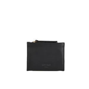 ANN KURZ Mini thin wallet nappa black women