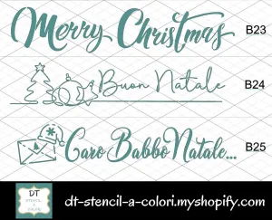BANDE 10X50 SCRITTE NATALE