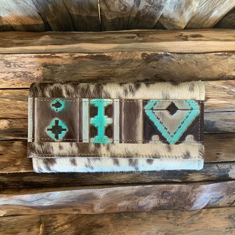 Bandit Wallet with Embossed Leather  #1341