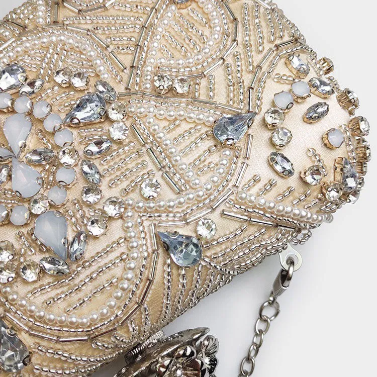 Banquet High Matching Diamond Bride Clutch Bag