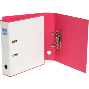 Bantex Duet Lever Arch File 70Mm A4 White And Pink