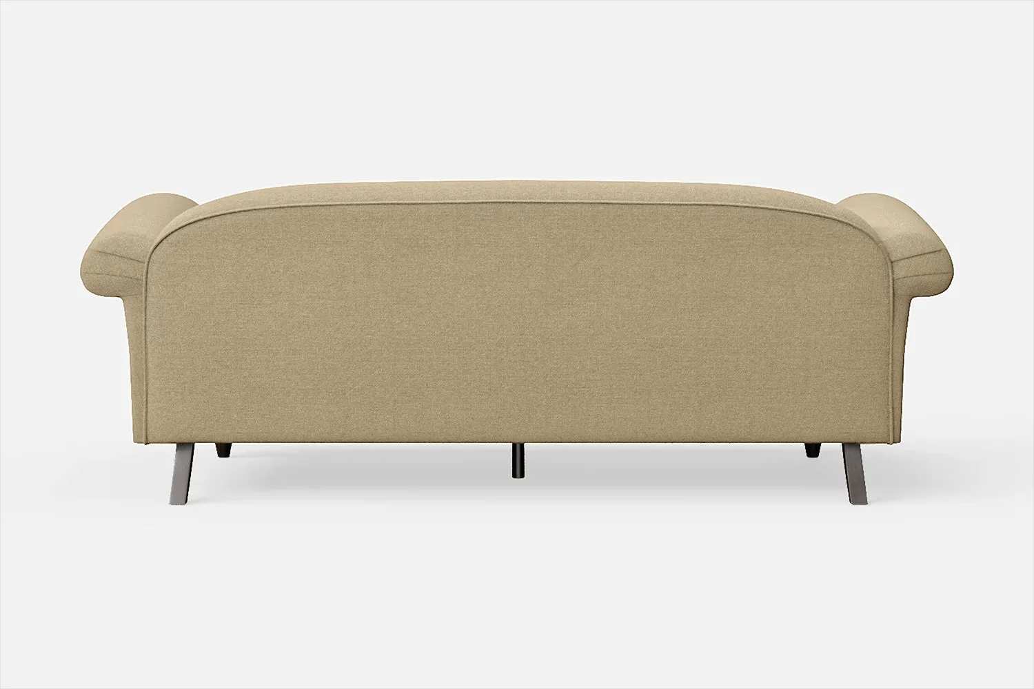 Barberton 3 Seater Sofa Beige Linen Fabric