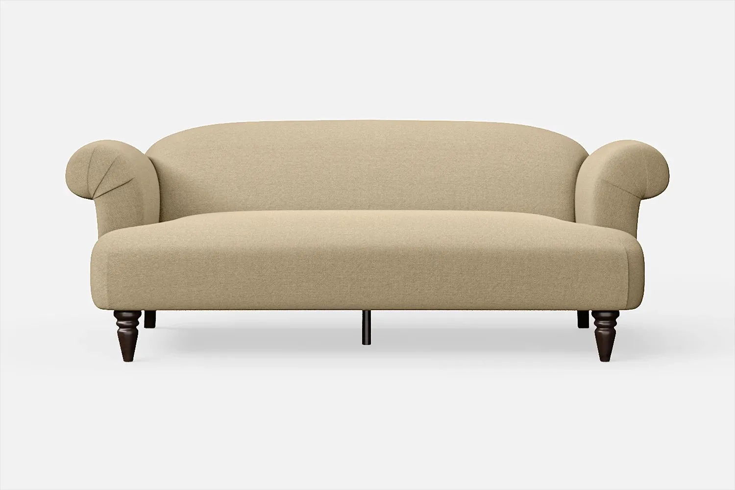Barberton 3 Seater Sofa Beige Linen Fabric
