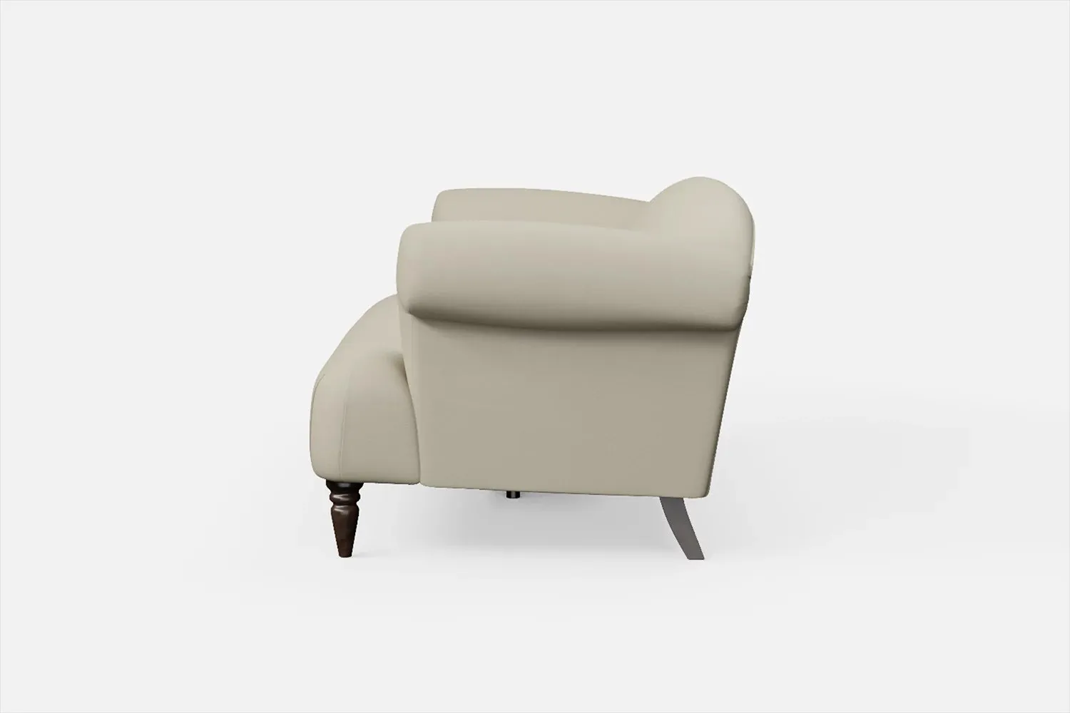 Barberton 3 Seater Sofa Cream Leather
