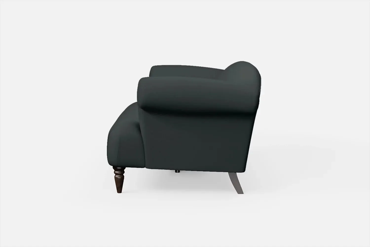 Barberton 3 Seater Sofa Slate Leather