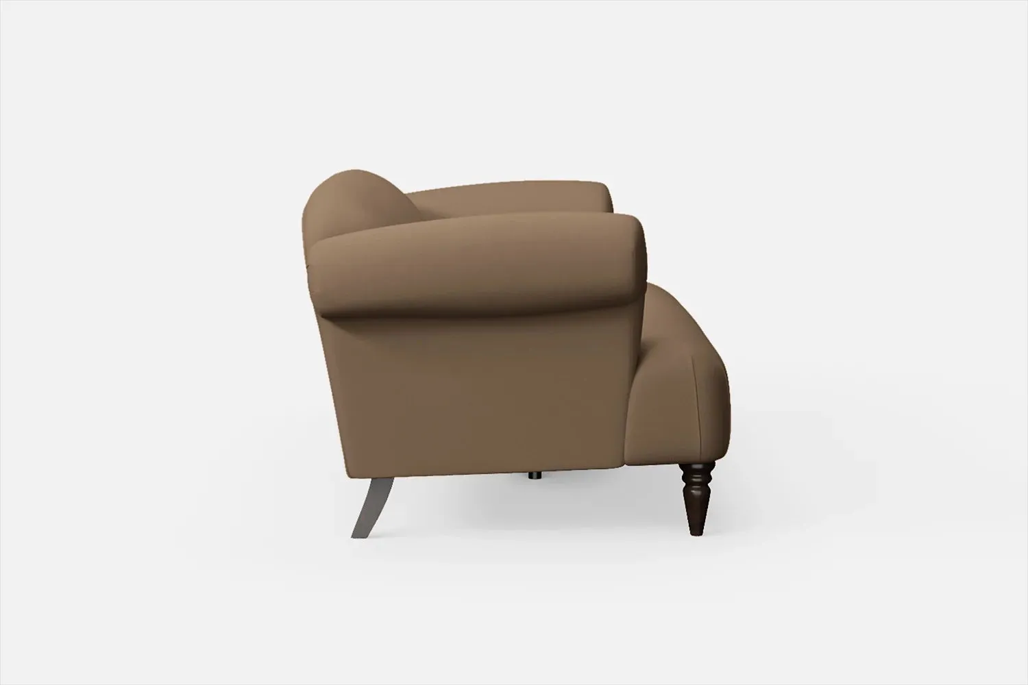Barberton 3 Seater Sofa Stone Leather