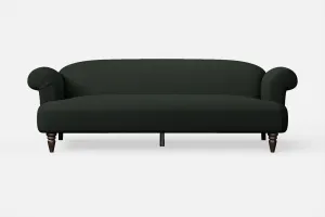 Barberton 4 Seater Sofa Green Leather