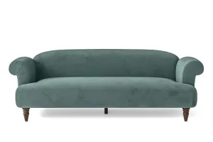 Barberton 4 Seater Sofa Teal Velvet