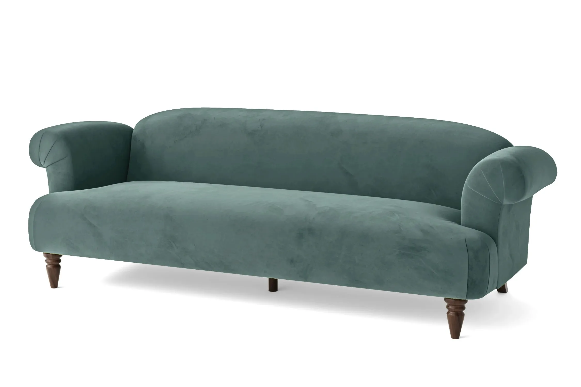 Barberton 4 Seater Sofa Teal Velvet