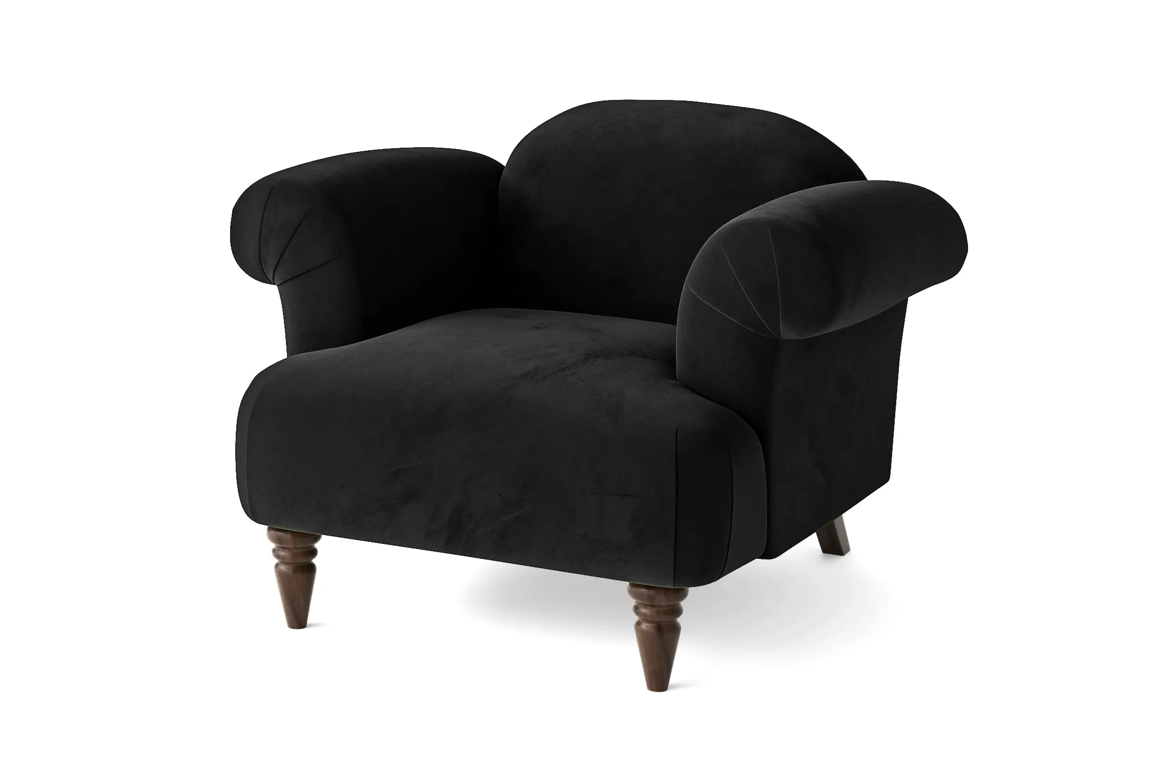 Barberton Armchair Black Velvet
