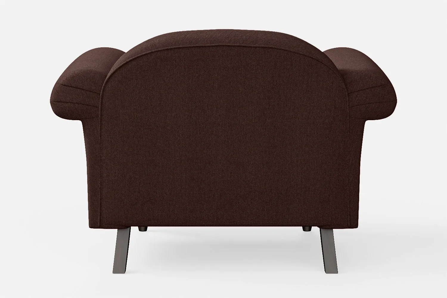 Barberton Armchair Coffee Brown Linen Fabric
