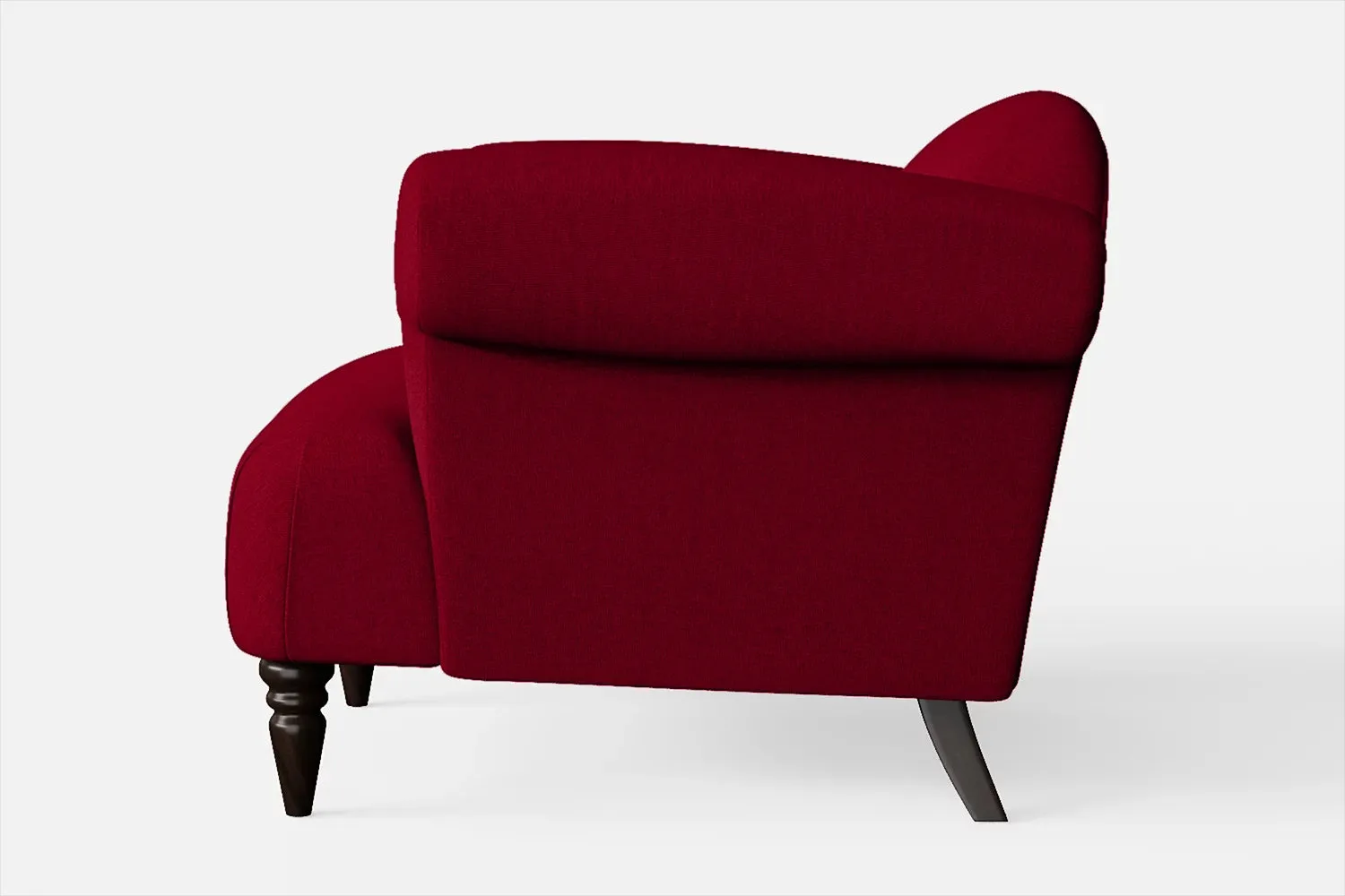 Barberton Armchair Red Linen Fabric