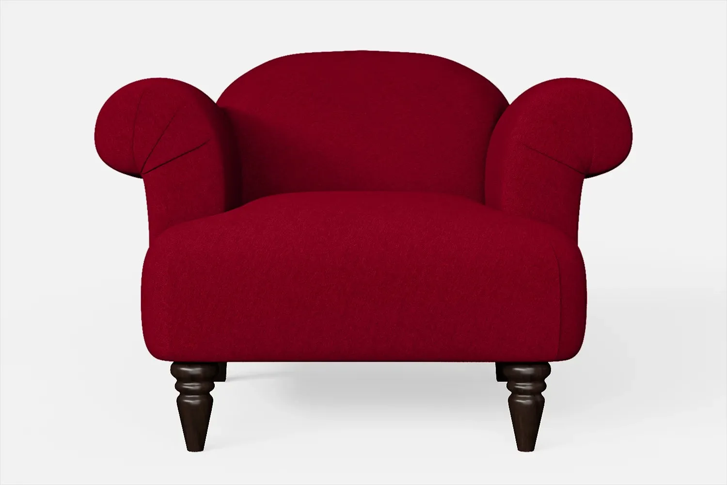 Barberton Armchair Red Linen Fabric