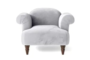Barberton Armchair Silver Velvet