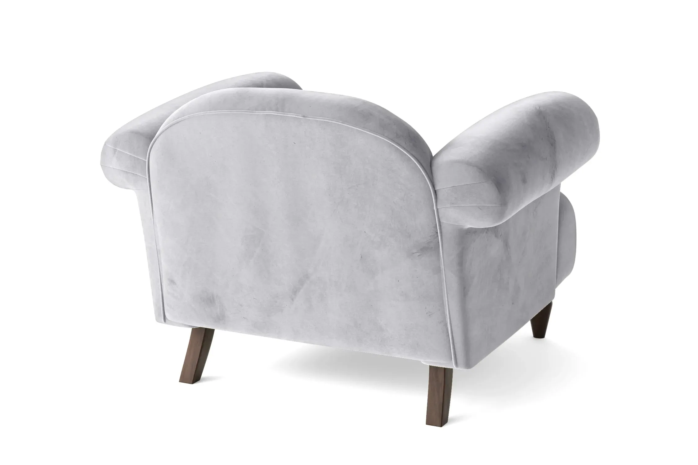 Barberton Armchair Silver Velvet