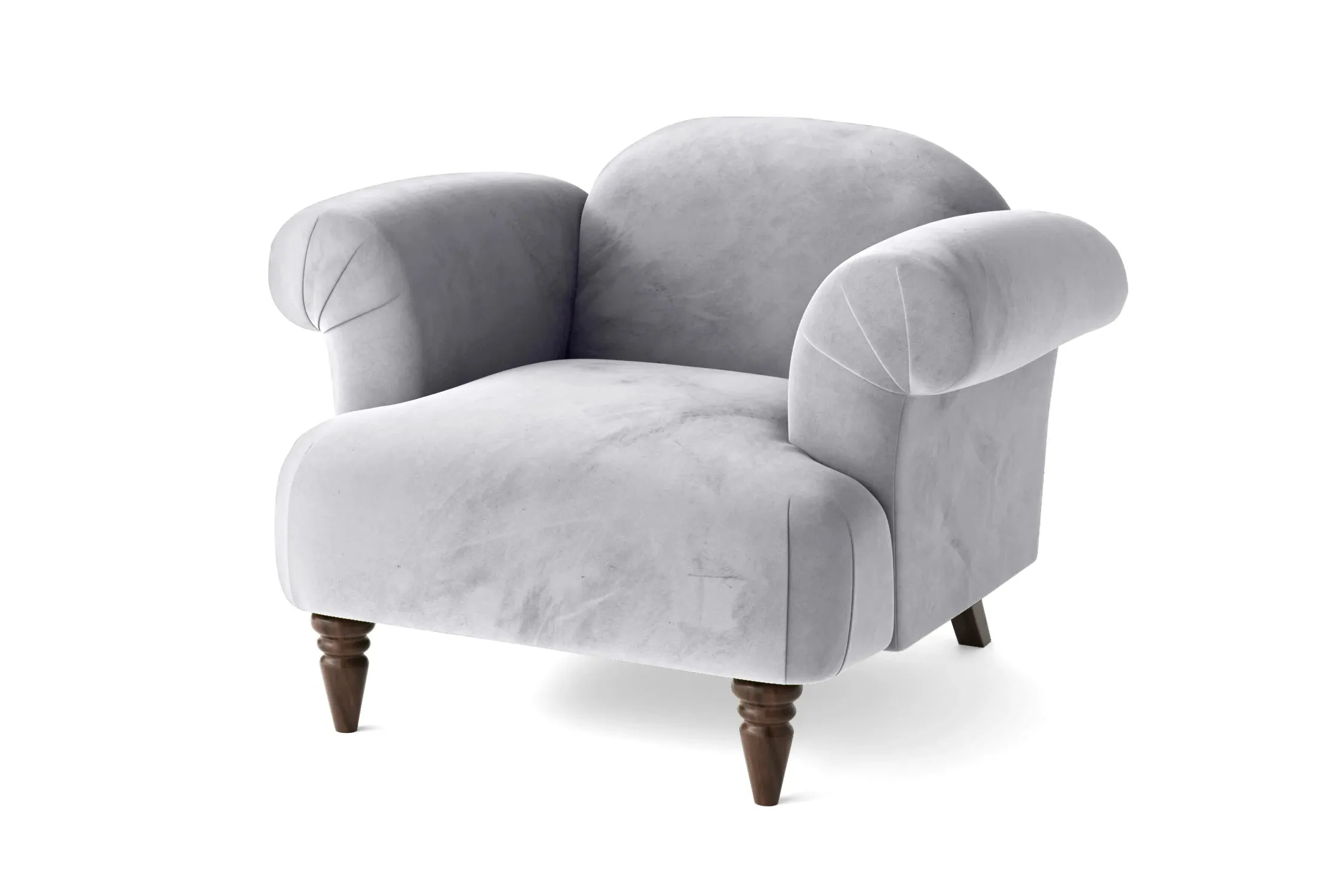 Barberton Armchair Silver Velvet
