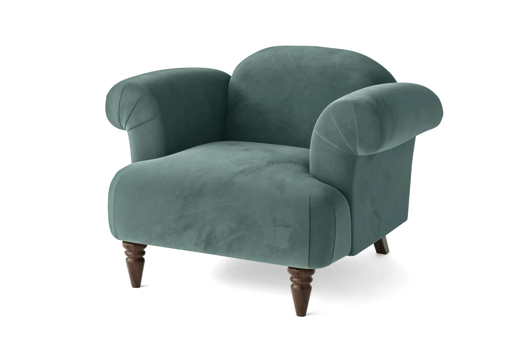 Barberton Armchair Teal Velvet