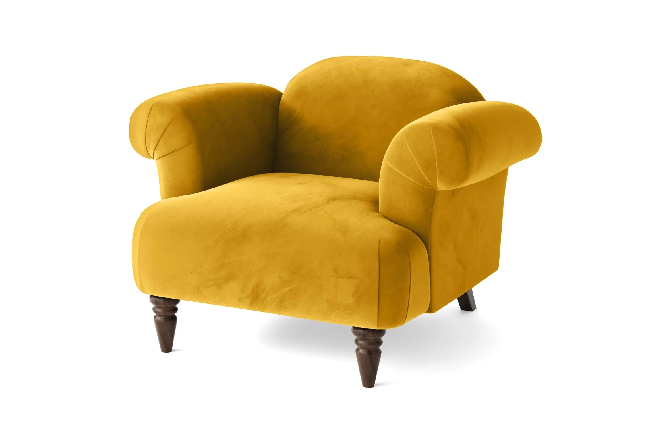 Barberton Armchair Yellow Velvet
