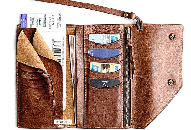Biker Chain Wallet Leather Wallet With Chain Mens Leather Chain Wallet for Men