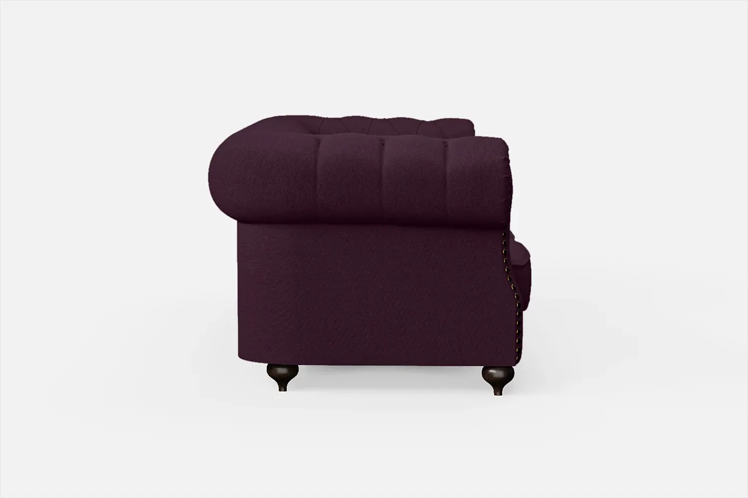 Bitonto 2 Seater Sofa Purple Linen Fabric