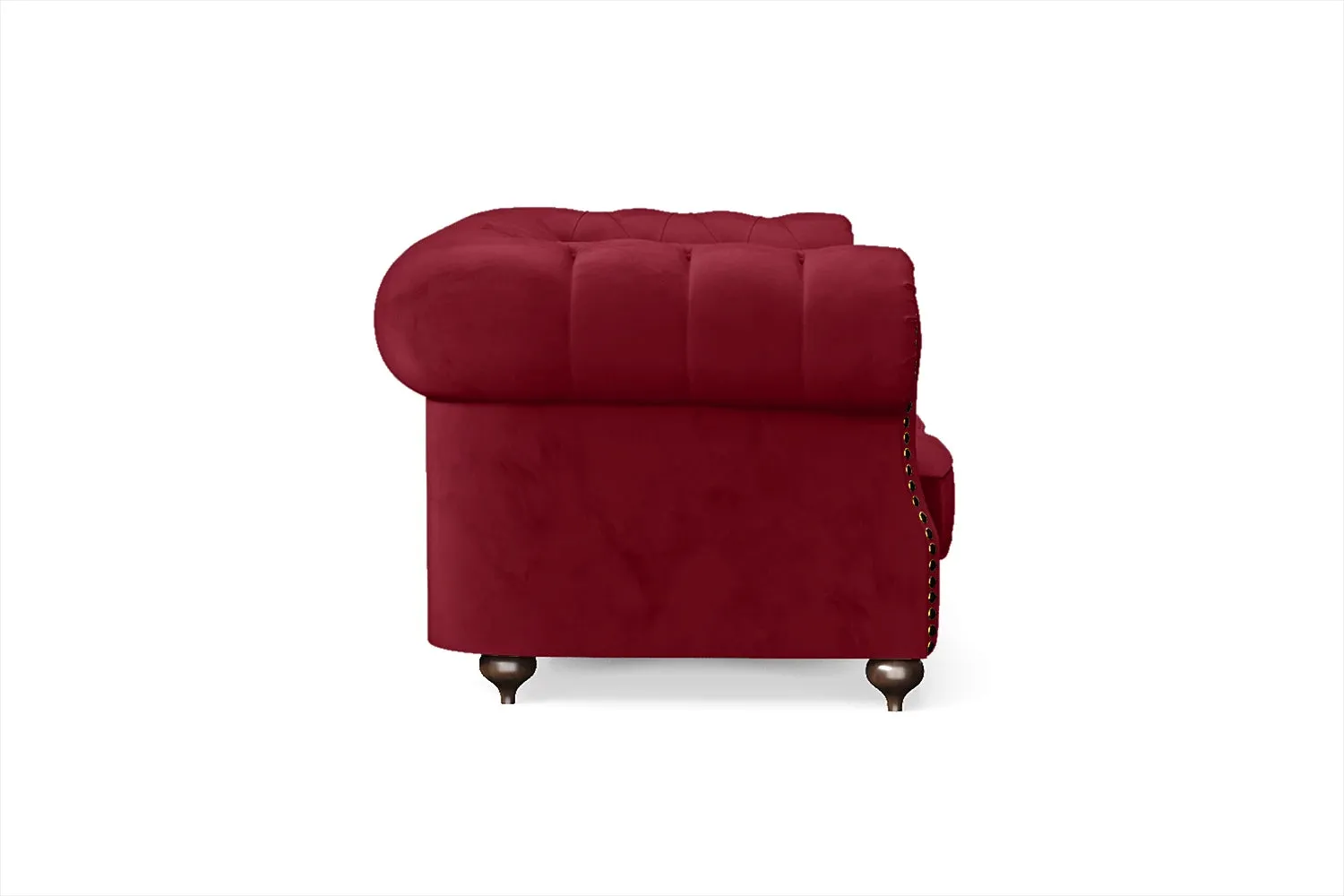 Bitonto 2 Seater Sofa Red Velvet
