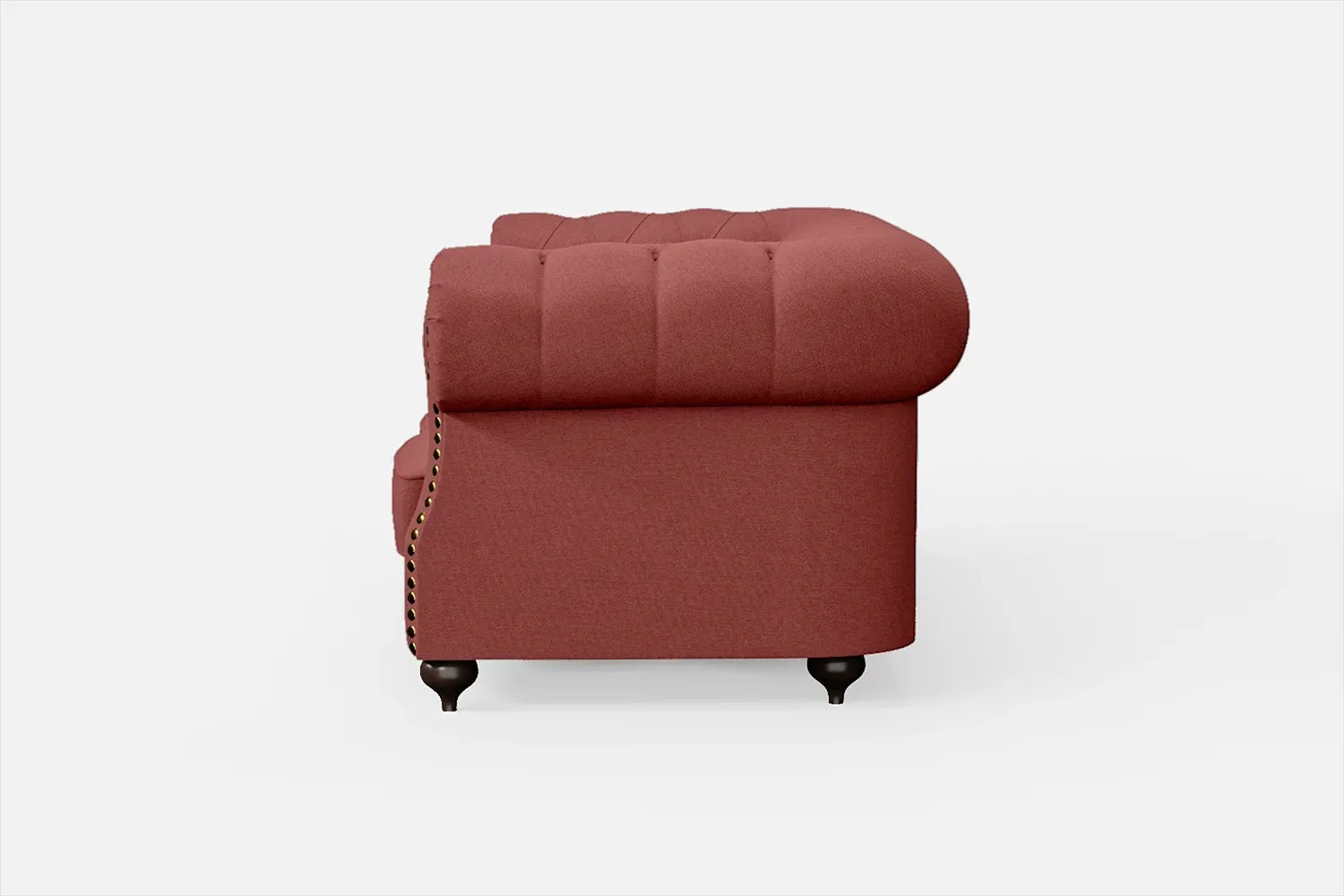 Bitonto 2 Seater Sofa Rose Pink Linen Fabric