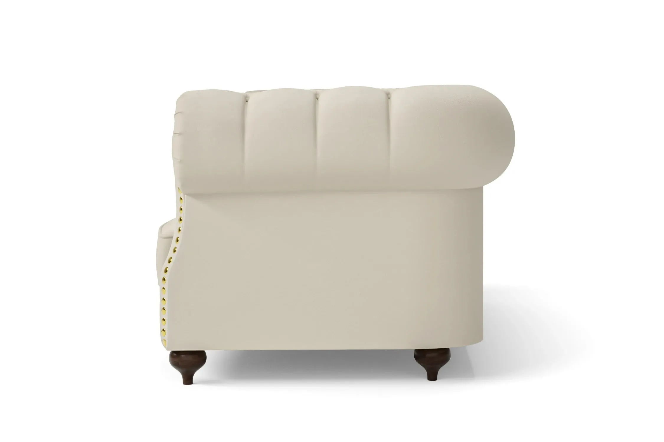Bitonto 4 Seater Sofa Cream Leather