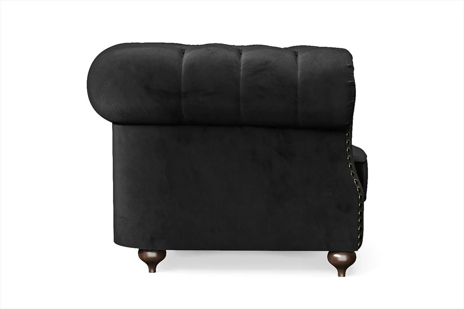 Bitonto Armchair Black Velvet