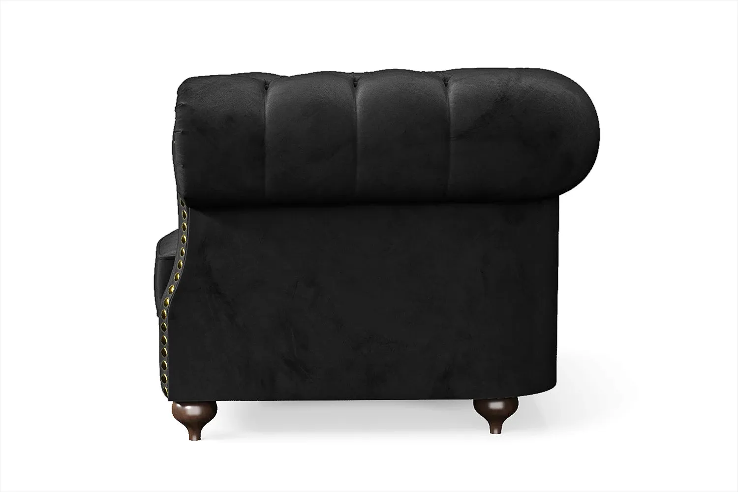 Bitonto Armchair Black Velvet