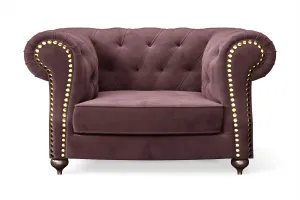 Bitonto Armchair Grape Velvet