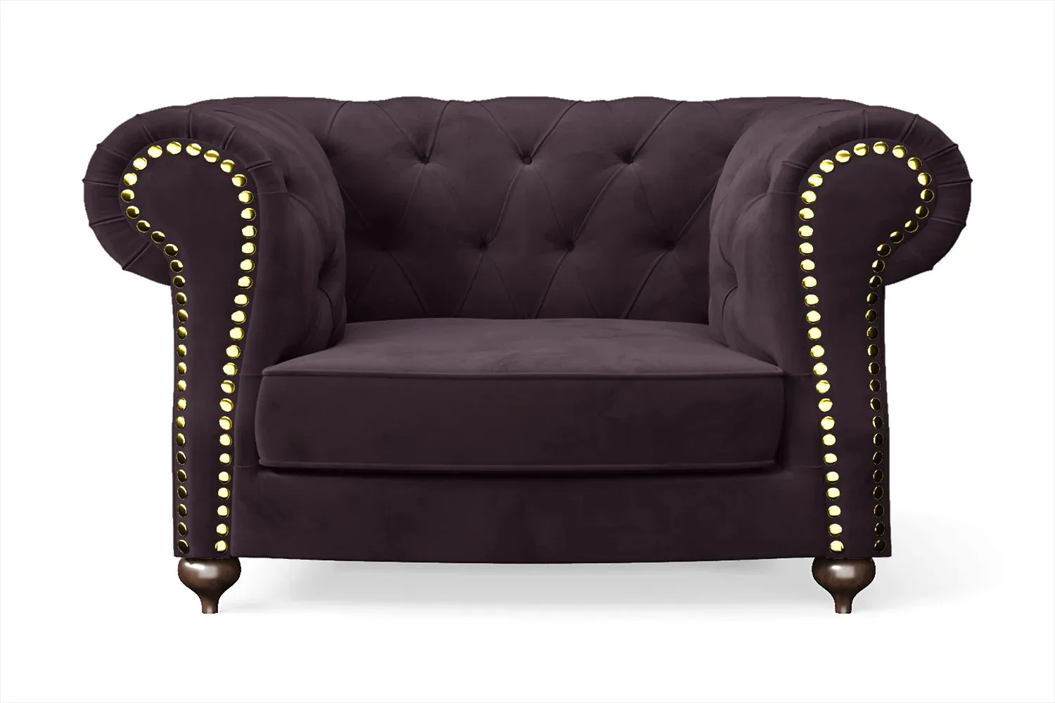 Bitonto Armchair Purple Velvet