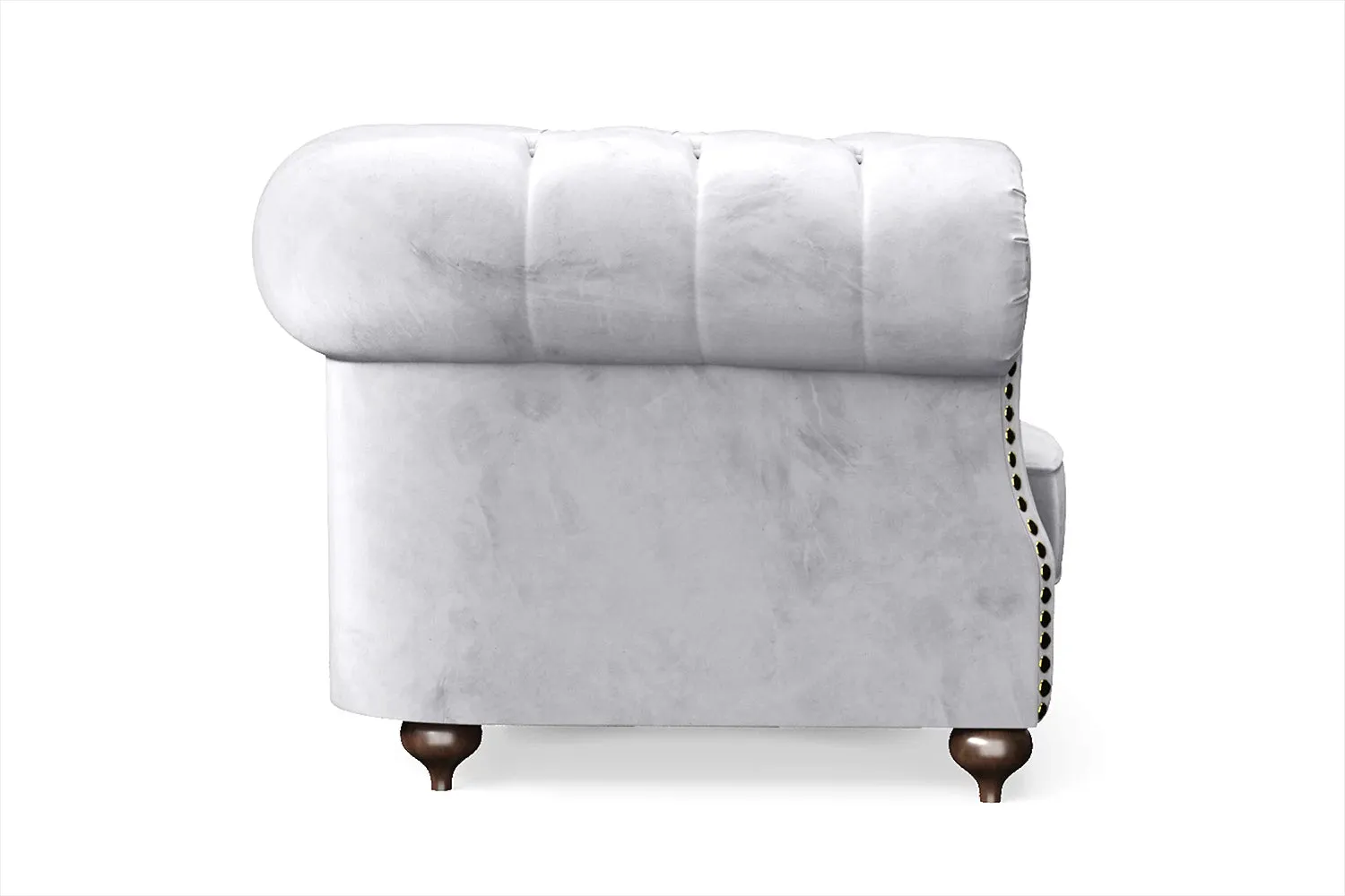 Bitonto Armchair Silver Velvet