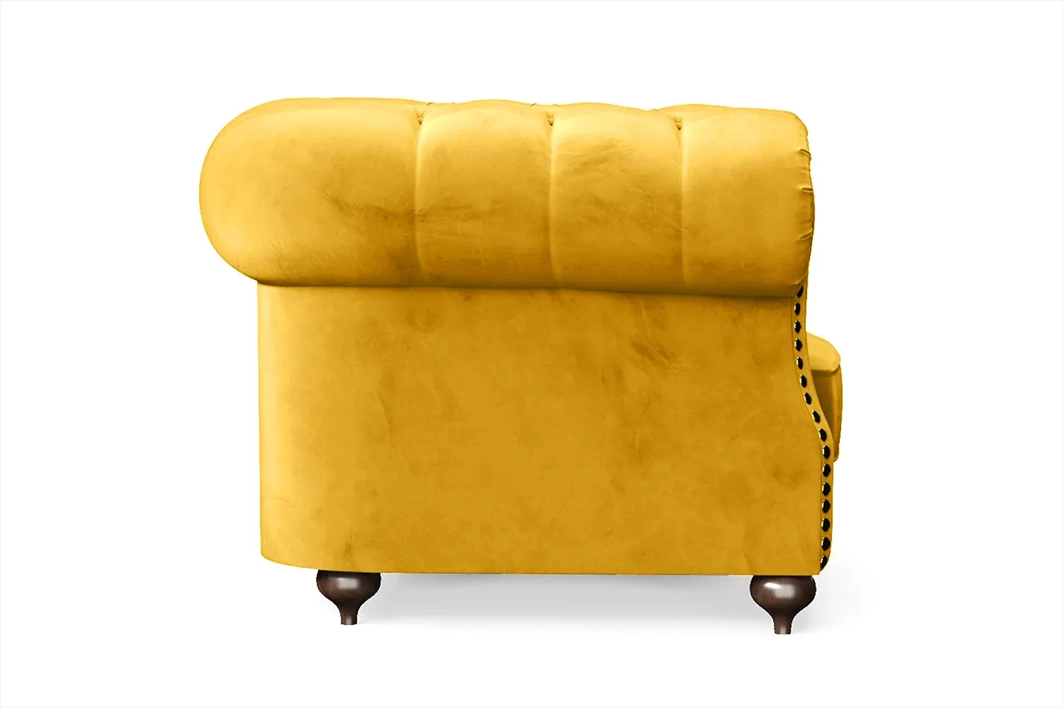 Bitonto Armchair Yellow Velvet